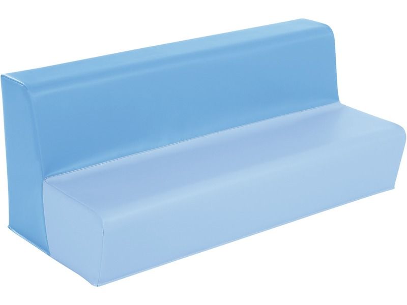 3-Seater Bench Basic - Blue/Light Blue, 9.8"H