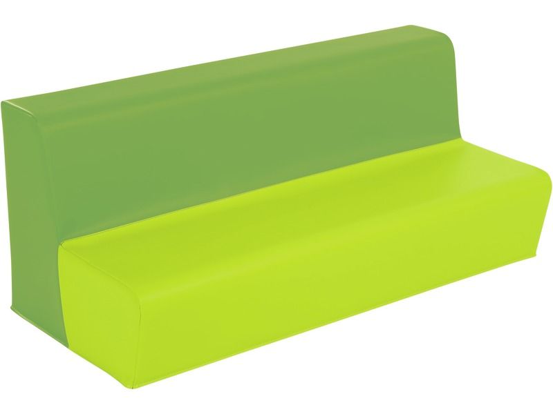 3-Seater Bench Basic - Green/Light Green, 6.7"H