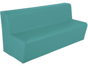 3-Seater Bench Basic - Teal, 9.8"H