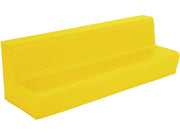 4-Seater Bench Basic - Yellow, 6.7"H