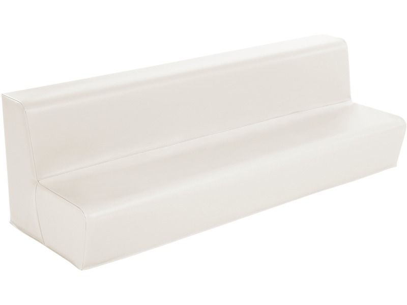 4-Seater Bench Basic - Ivory, 9.8"H