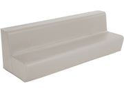 4-Seater Bench Basic - Light Grey, 9.8"H