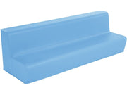 4-Seater Bench Basic - Blue, 12.6"H