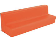 4-Seater Bench Basic - Coral, 6.7"H