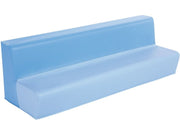4-Seater Bench Basic - Blue/Light Blue, 6.7"H