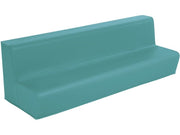 4-Seater Bench Basic - Teal, 9.8"H