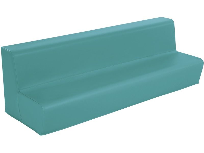 4-Seater Bench Basic - Teal, 12.6"H