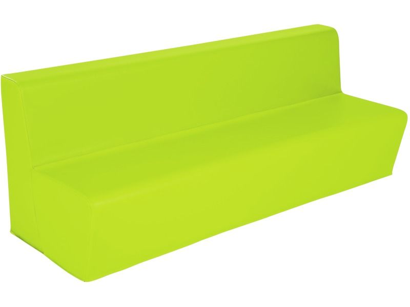 4-Seater Bench Basic - Light Green, 6.7"H