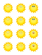 Happy Suns Mini Accents