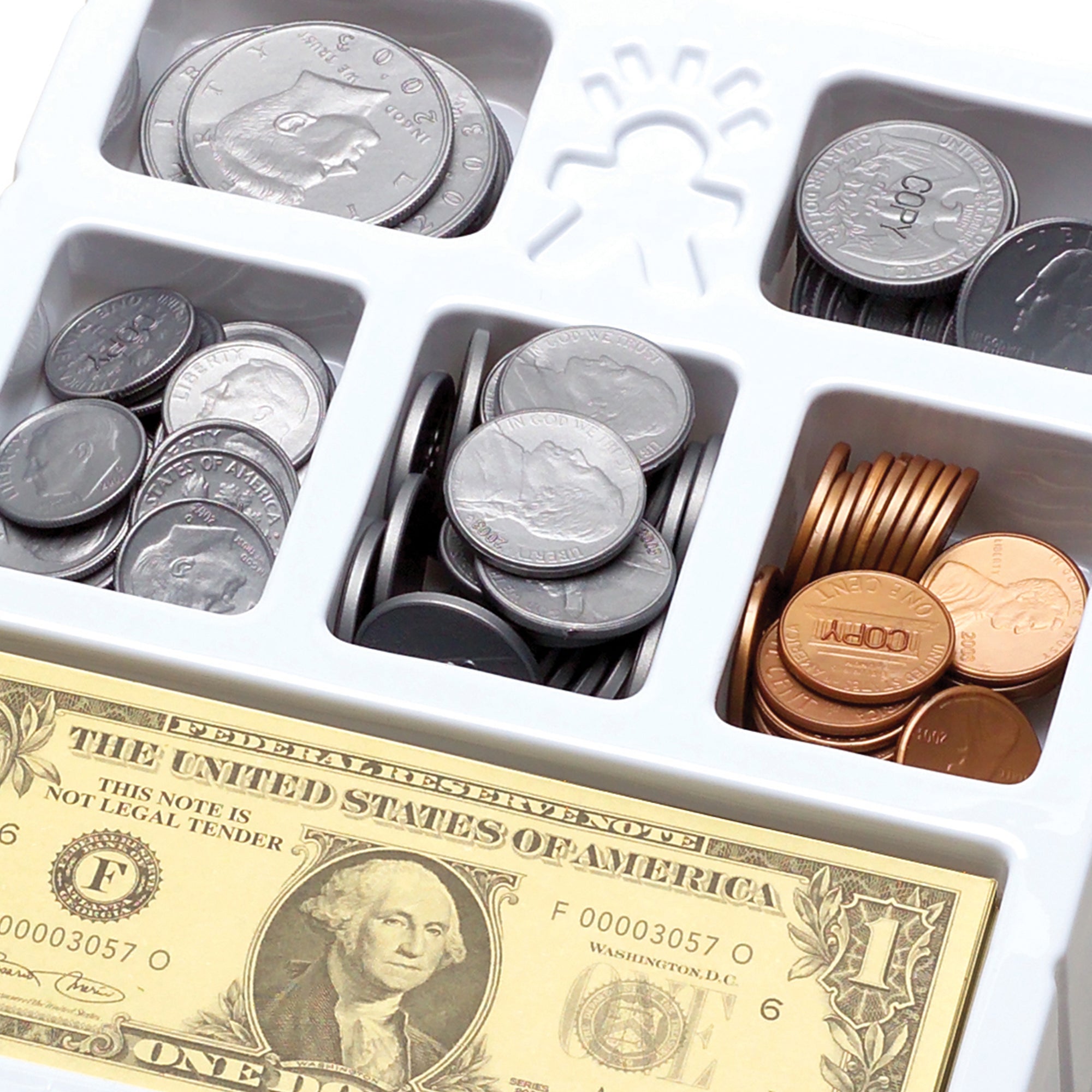 Play Money, Coins & Bills Tray