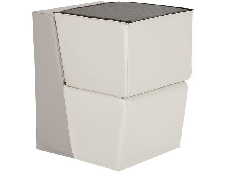 Basic Comfort Low Chair - Light Grey/Ivory, 9.8"H