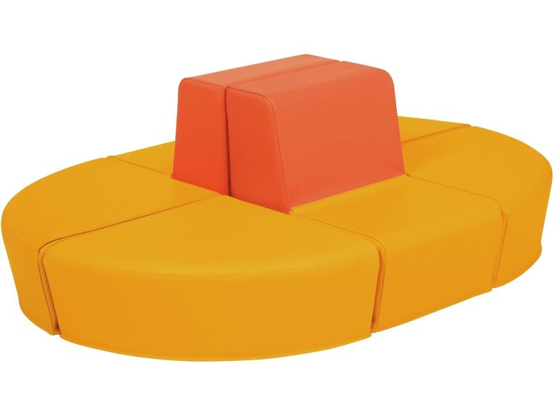 Basic Island Kit - Orange/Light Orange, 6.7"H