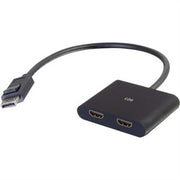 C2g 4k Displayport to Dual Hdmi Monitor Splitter Mst Hub - M/f - Video/audio Splitter - 2 X Hdmi - Desktp