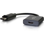 C2G Display Port Cable, Display Port to HDMI, 4K, Male to Female, Black, 8 inches, Cables to Go 54306