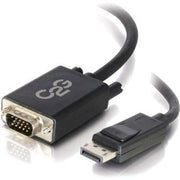 C2G Display Port Cable, Display Port to VGA, Male to Male, Black, 10 Feet (3.04 Meters), Cables to Go 54333 - TAA Compliant