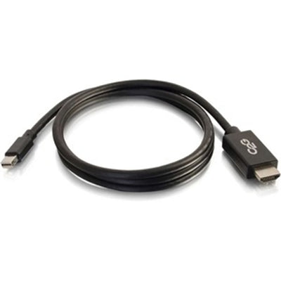 C2G 6ft Mini DisplayPort Male to HD Male Adapter Cable - Black (TAA Compliant)