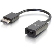 54431 8 in. DisplayPort to HDMI 4K Passive Adapter Cable, Black