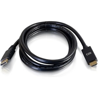 C2G - 757120544326 3 Feet DisplayPort to HDMI Cable - 4K 30 Hertz - DisplayPort 1.2a, HDMI 1.4b - M/M - DisplayPort/HD - Black