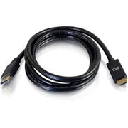 C2G - 757120544340 10 Feet DisplayPort to HDMI Cable - 4K 30 Hertz - DisplayPort 1.2a, HDMI 1.4b - DisplayPort Digital - Black