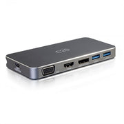 C2G USB-C 7-in-1 Dual Display MST Docking Station with HDMI, DP, VGA and Power Delivery up to 65W