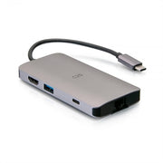 C2G USB-C 8-in-1 Mini Dock with HDMI, USB, Ethernet, SD and USB-C Delivery
