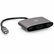 C2G C2G54460 USB C Docking Station - Black - USB C to HDMI, USB 3.0 & USB C - 100 Watts - USB Type C - 3 X USB Ports - HDMI - Thunderbolt - Wired - Fo
