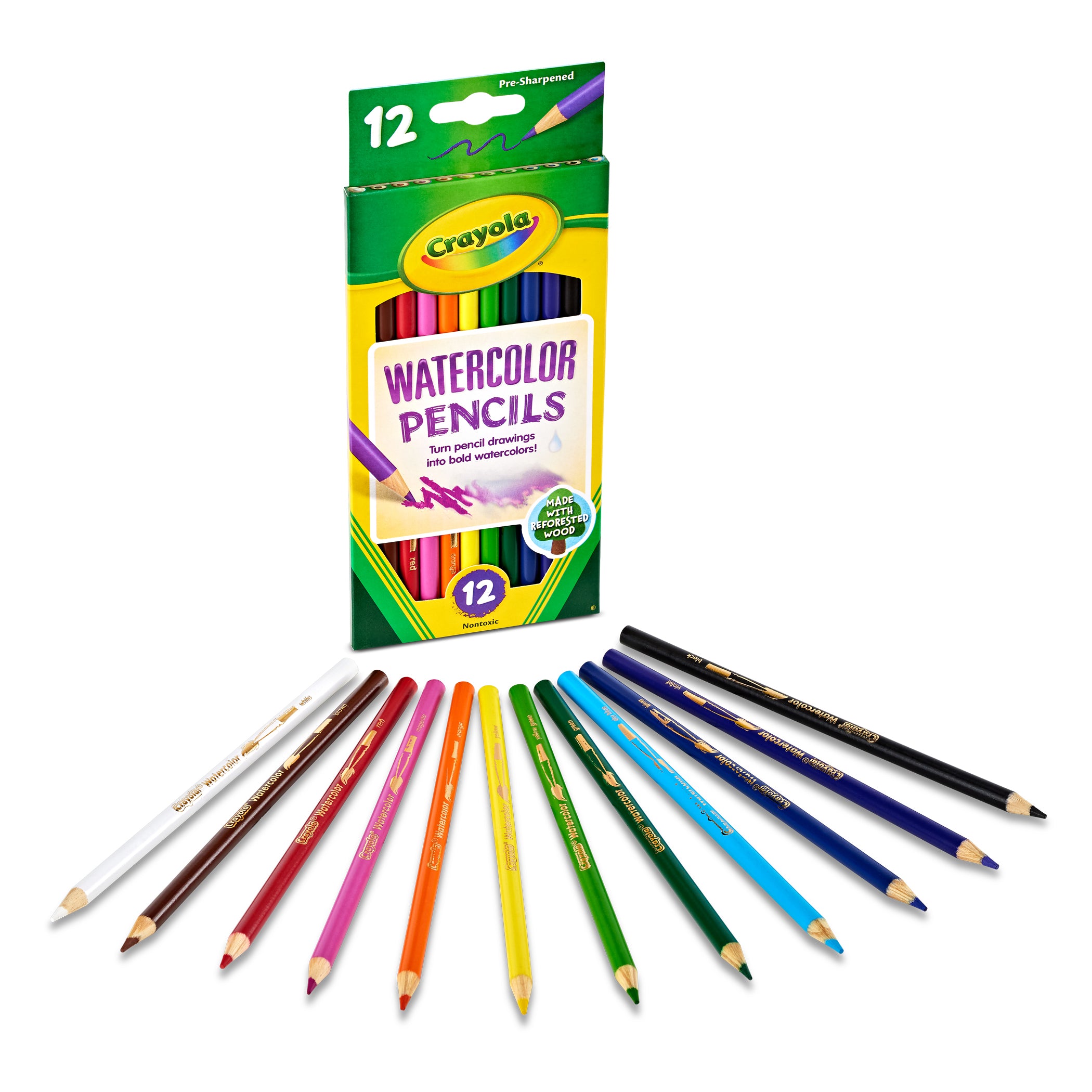 Watercolor Pencils, 12 Count