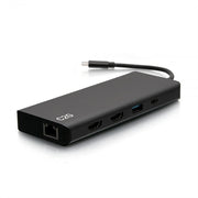 C2G USB-C 9-in-1 Dual Display Docking Station with Power Delivery up to 60W