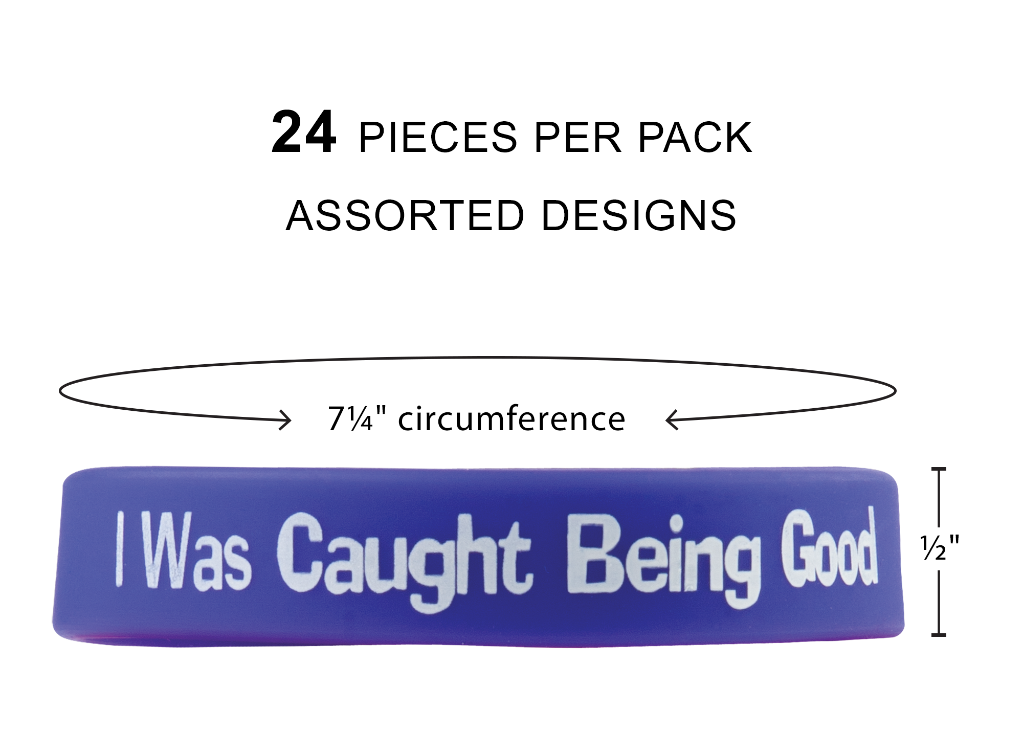 Valu-Pak of 24 Assorted Wristbands