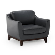 OfficeSource Harper Club Chair - Black PU Leather