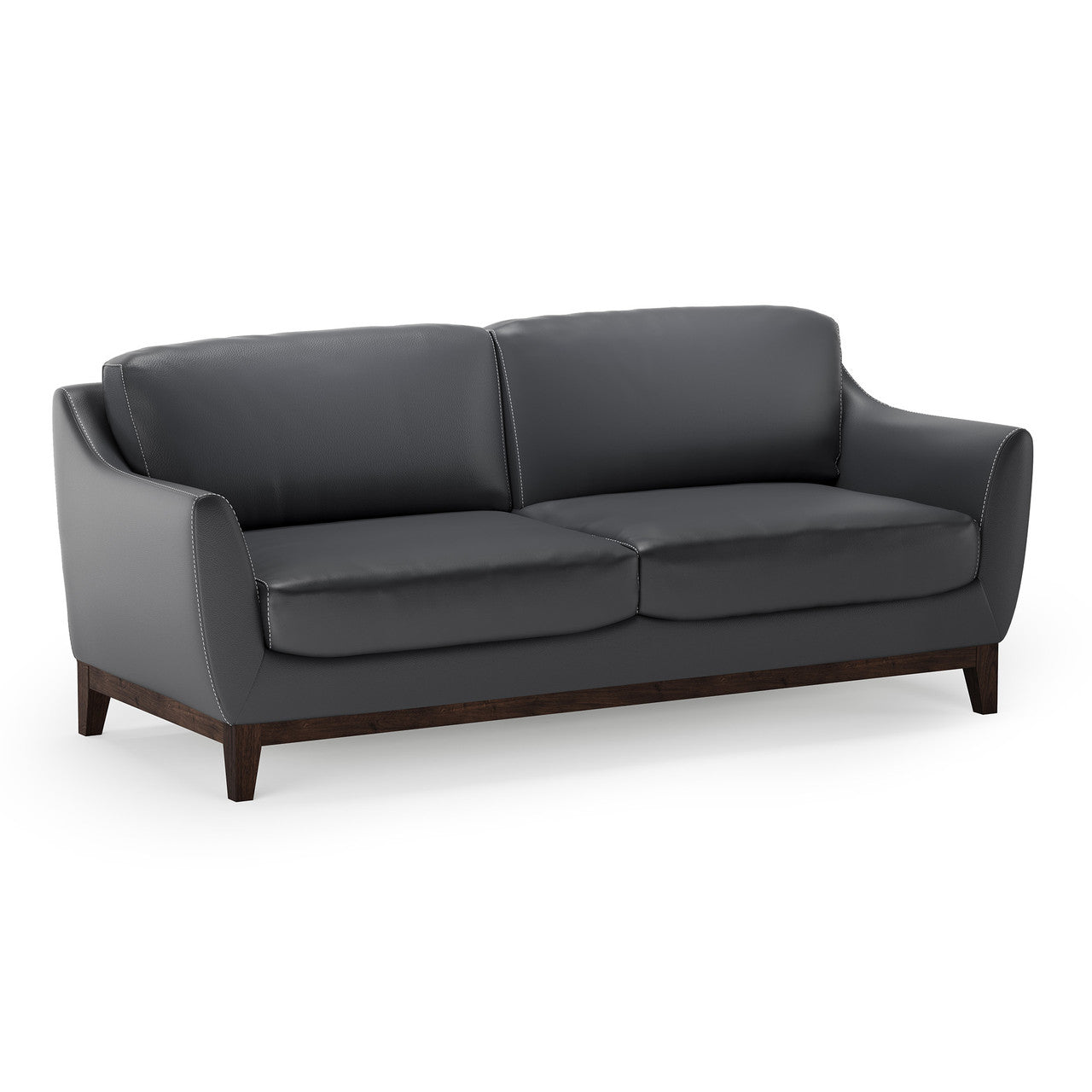 OfficeSource Harper Sofa - Black PU Leather