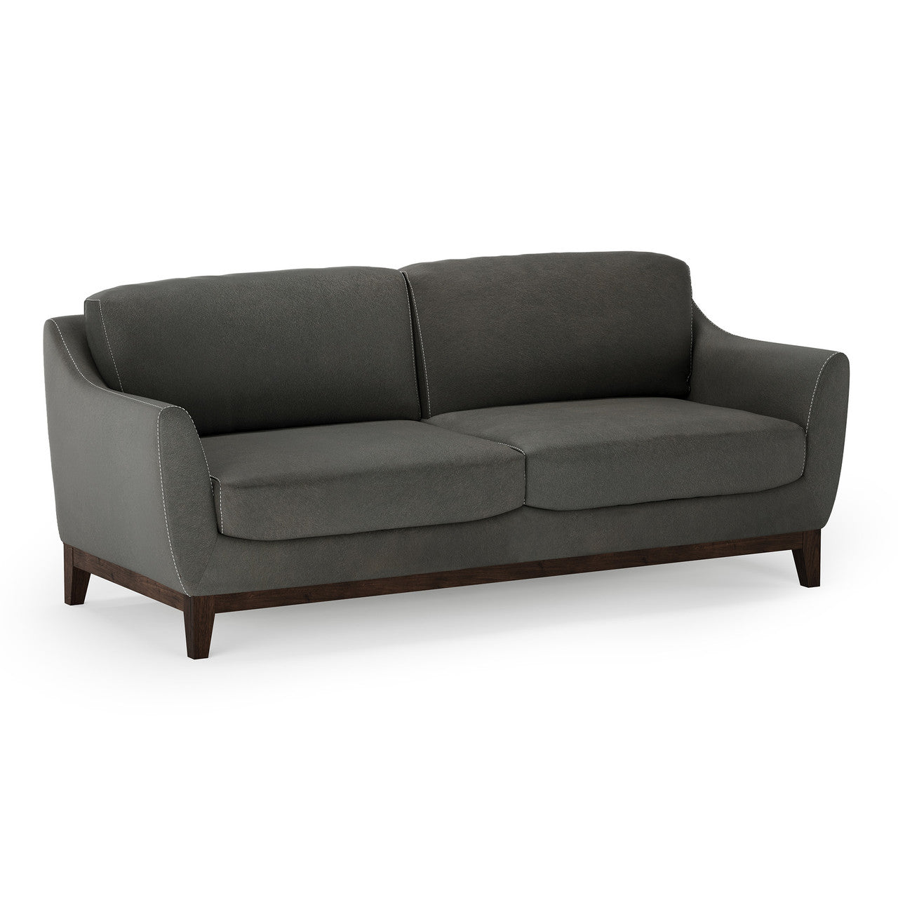 OfficeSource Harper Sofa - Smoke PU Leather