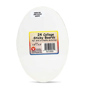 Collage Sticky Boards - 24 ct., 4.5"x6.5" Oval