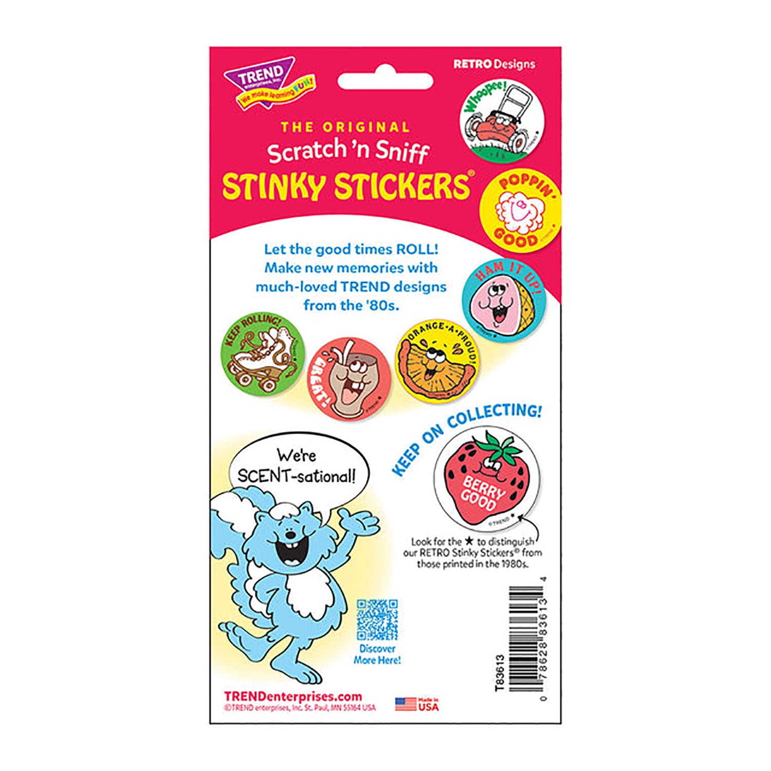 Minty Good!/Mint Ice Cream Scented Stickers, Pack of 24