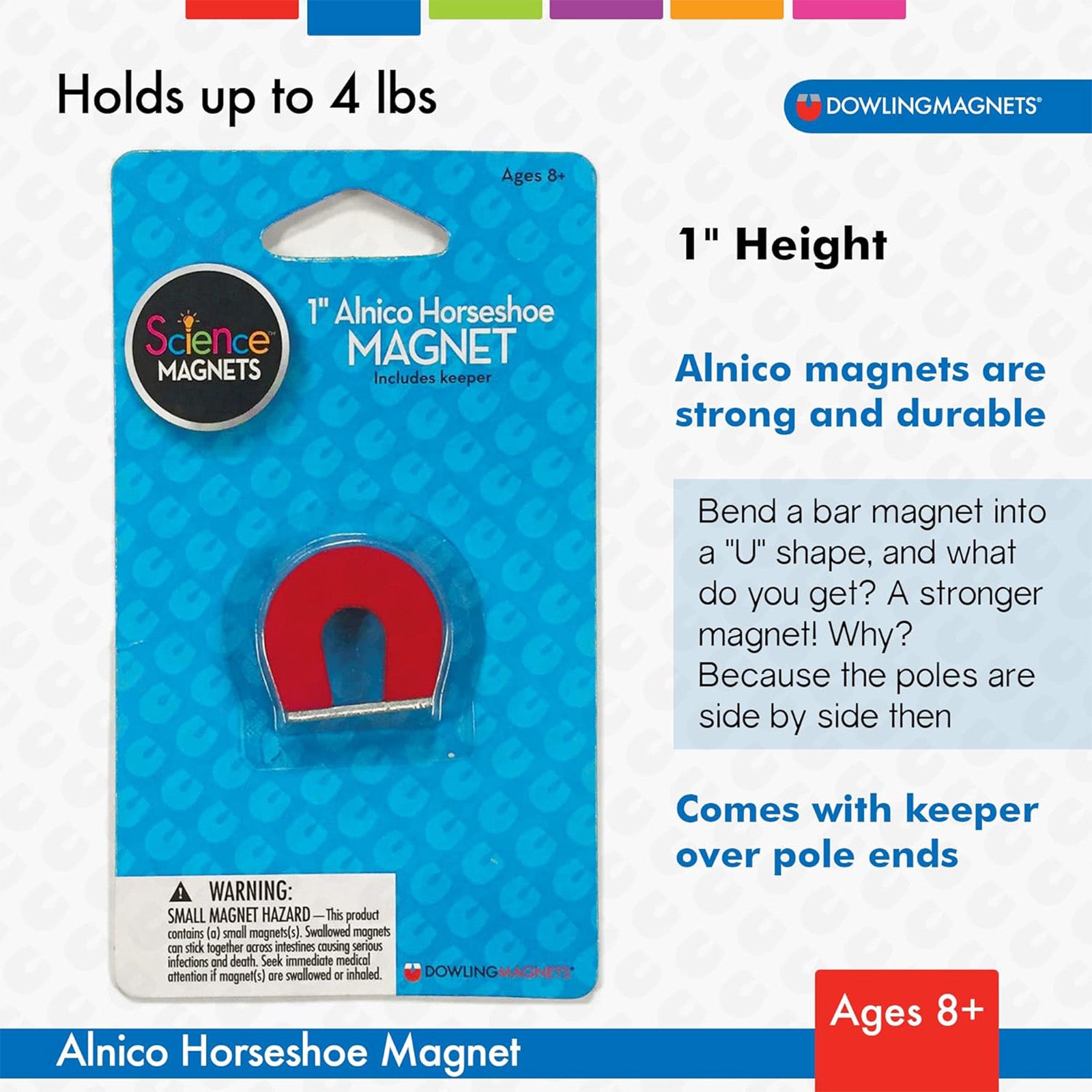 Alnico 1" Horseshoe Magnet