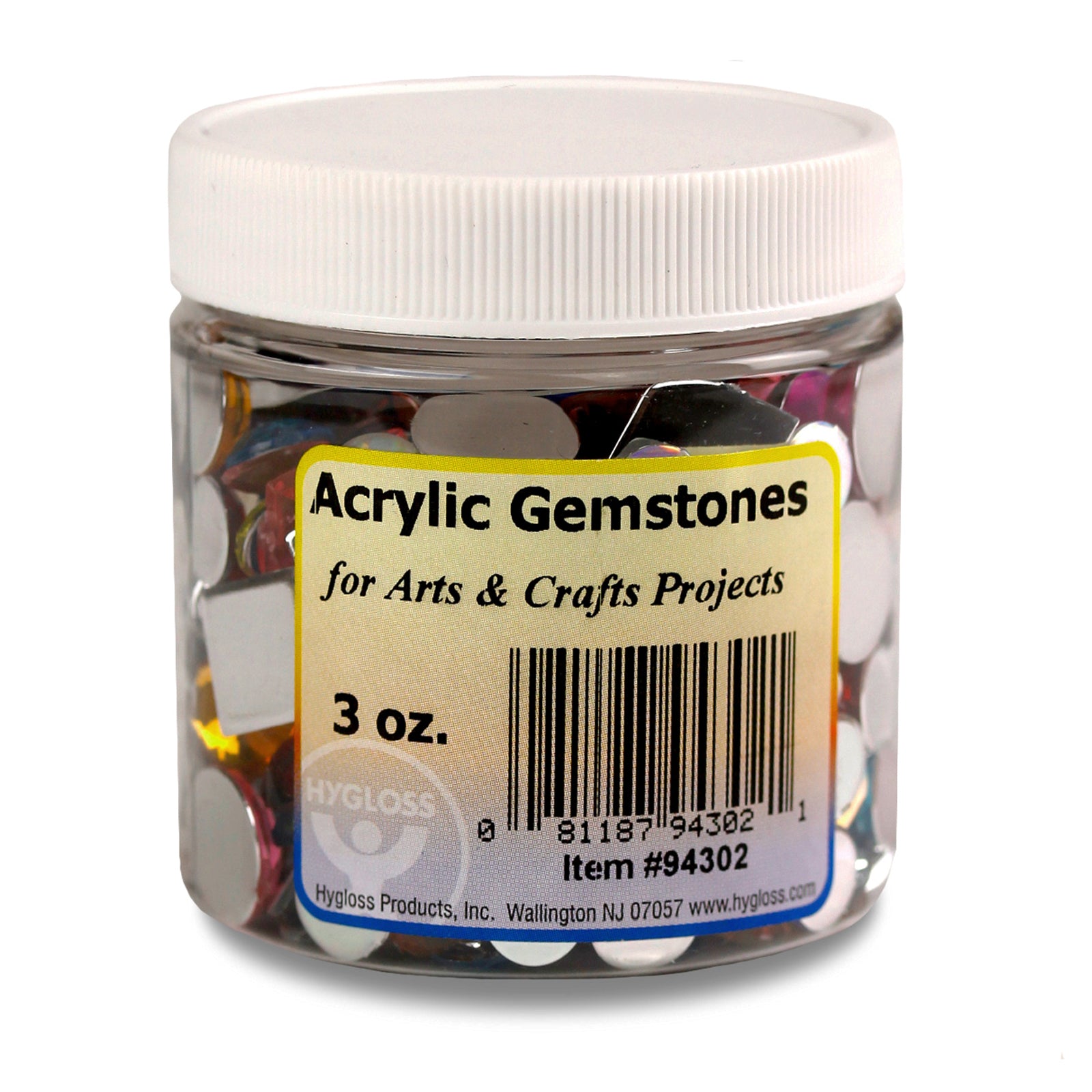 Multicolor Acrylic Gemstones - 3 oz.