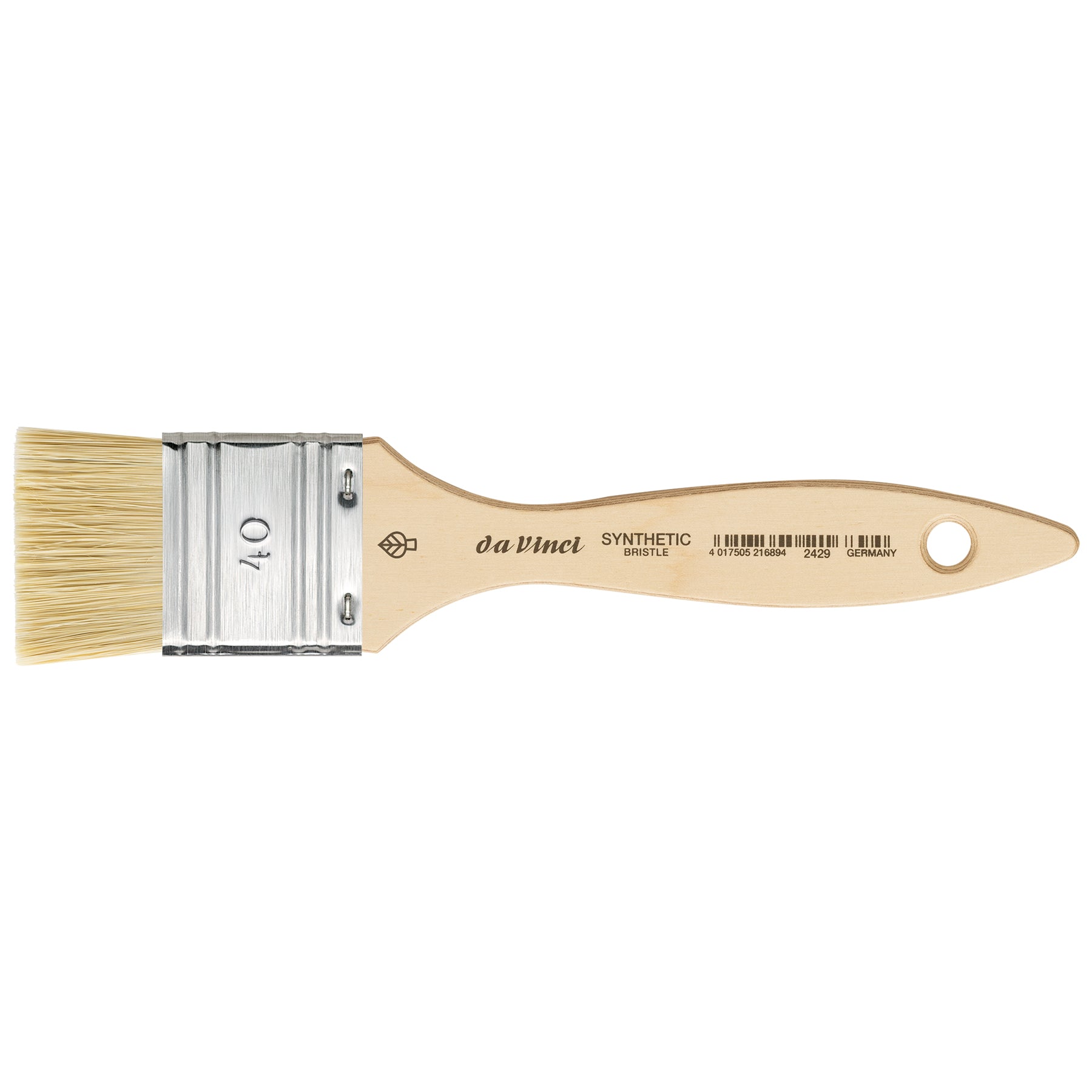 SYNTHETIC Mottler Brush, Natural Hog, Acrylic & Oil, Flat, Series 2429, Size 40
