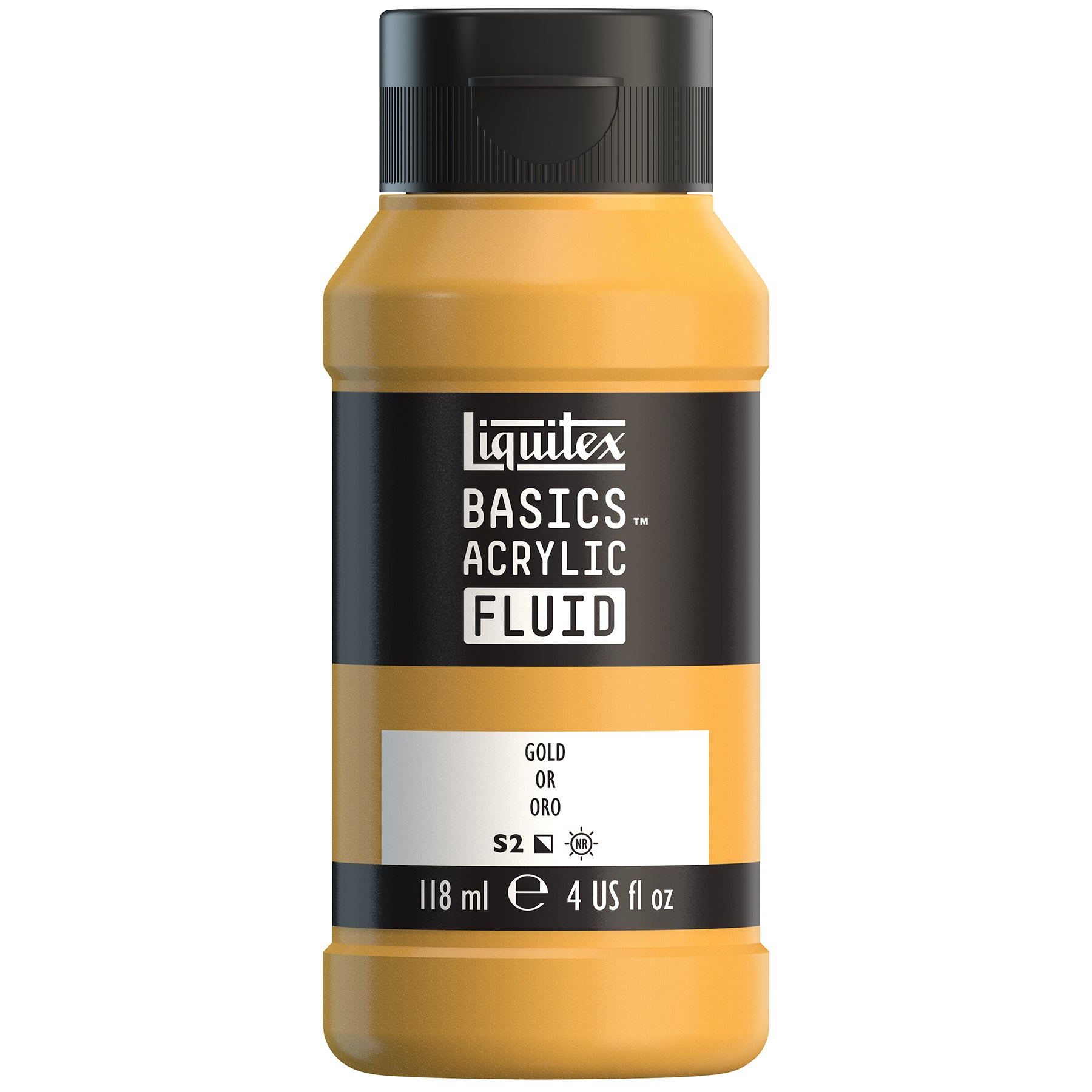 LQ BASICS Acrylic Fluid 118ml Bottle -  Gold