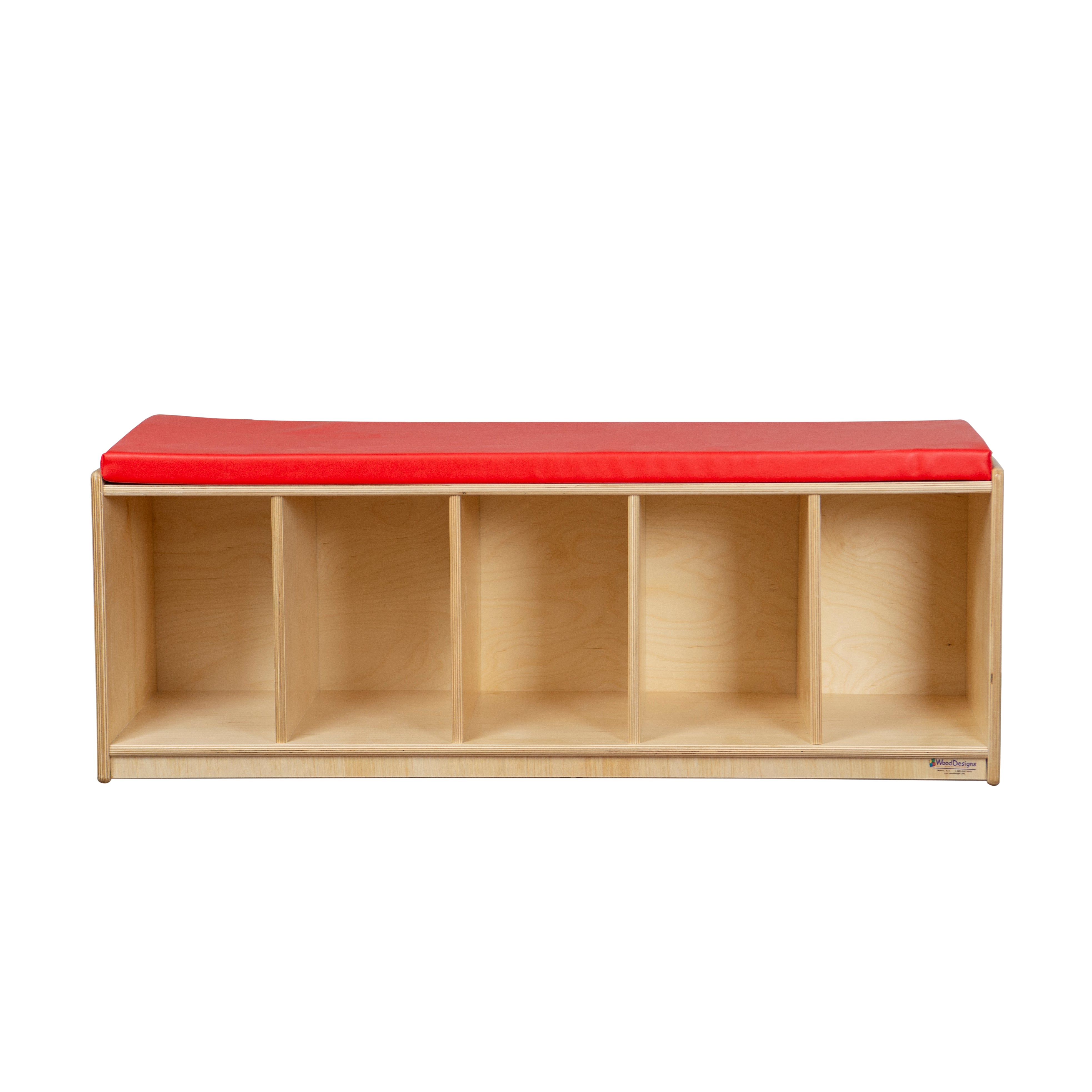 Reading Bench with Red Cushion