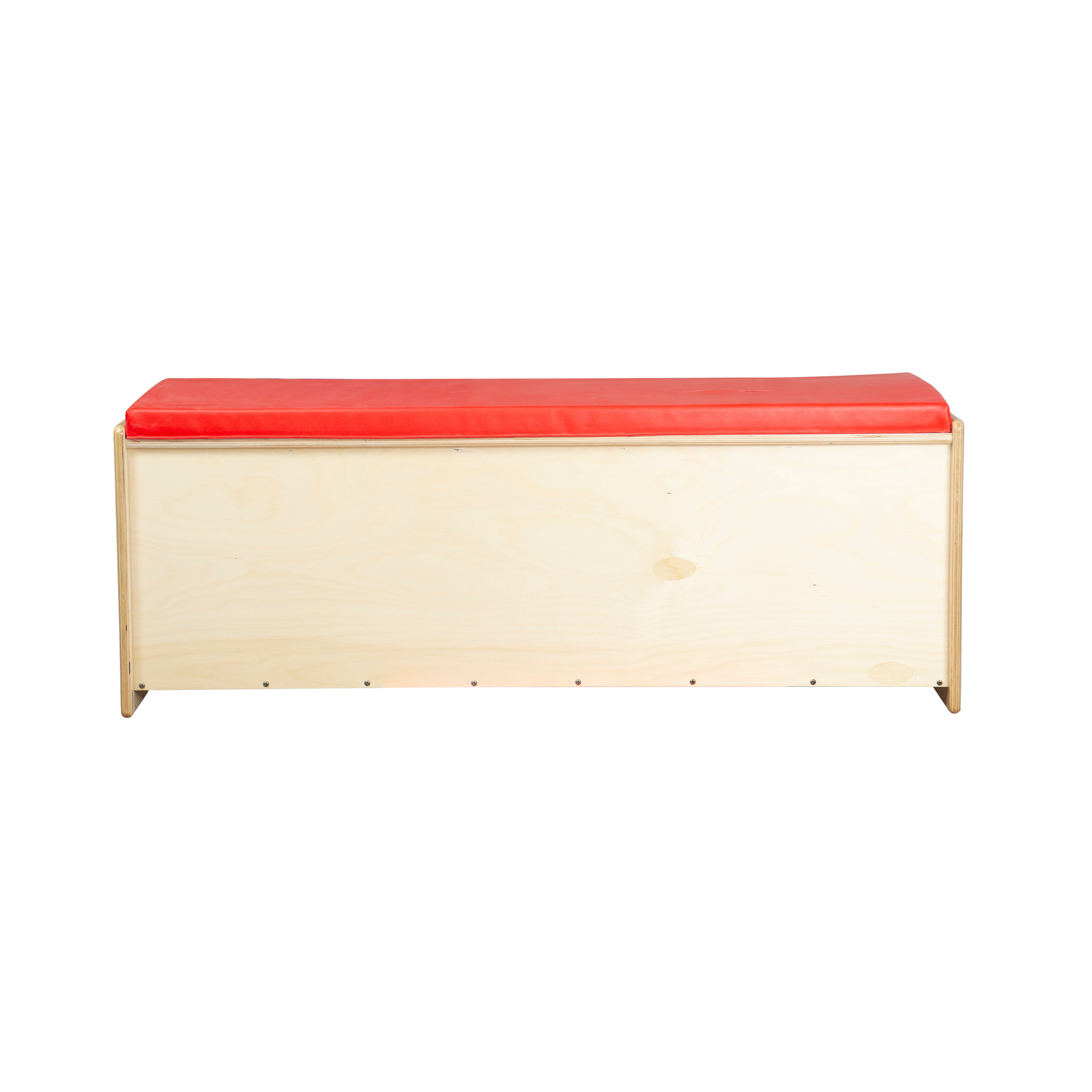 Reading Bench with Red Cushion