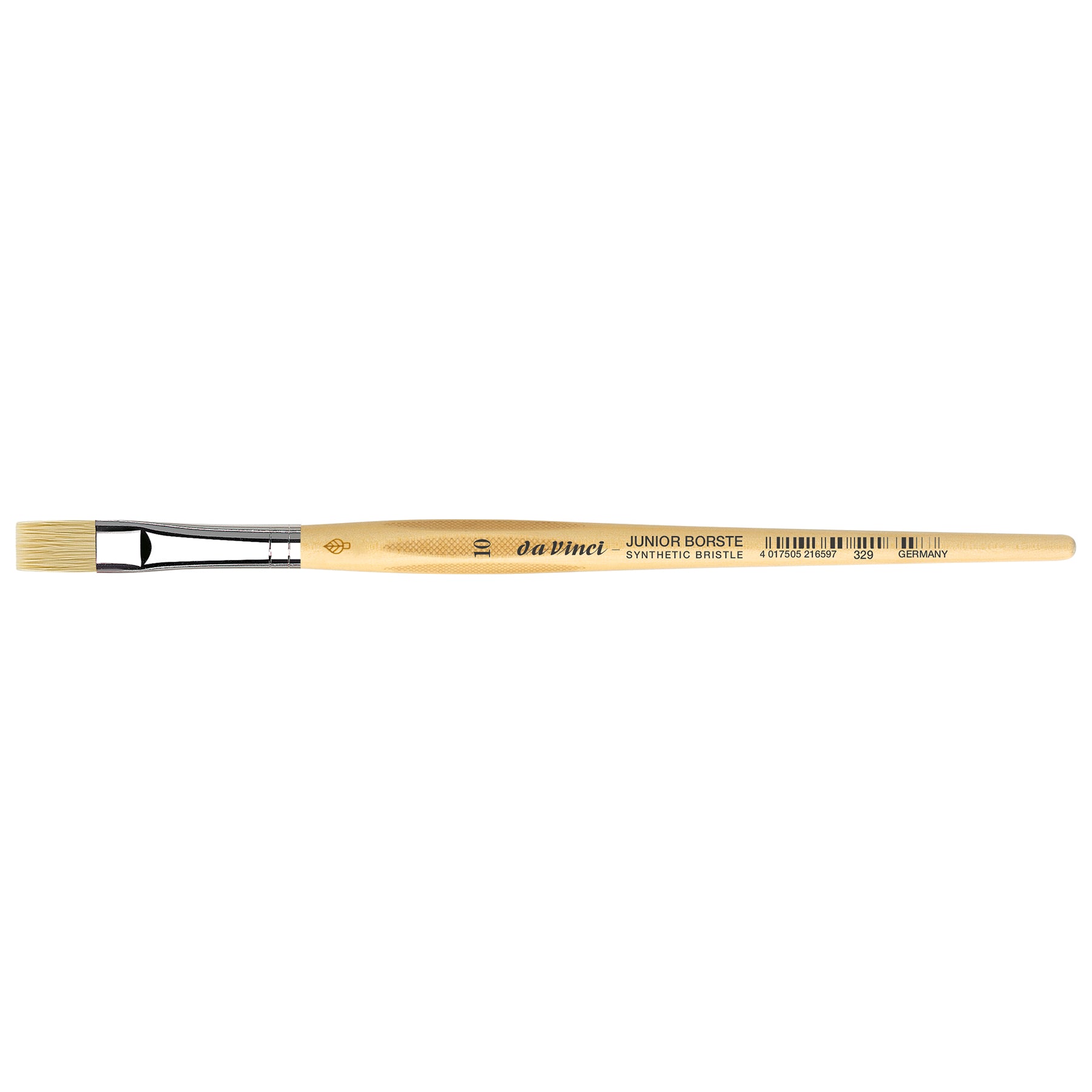 JUNIOR BORSTE Synthetic Student Brush, Synthetic, Tempera, Flat, Series 329, Size 10