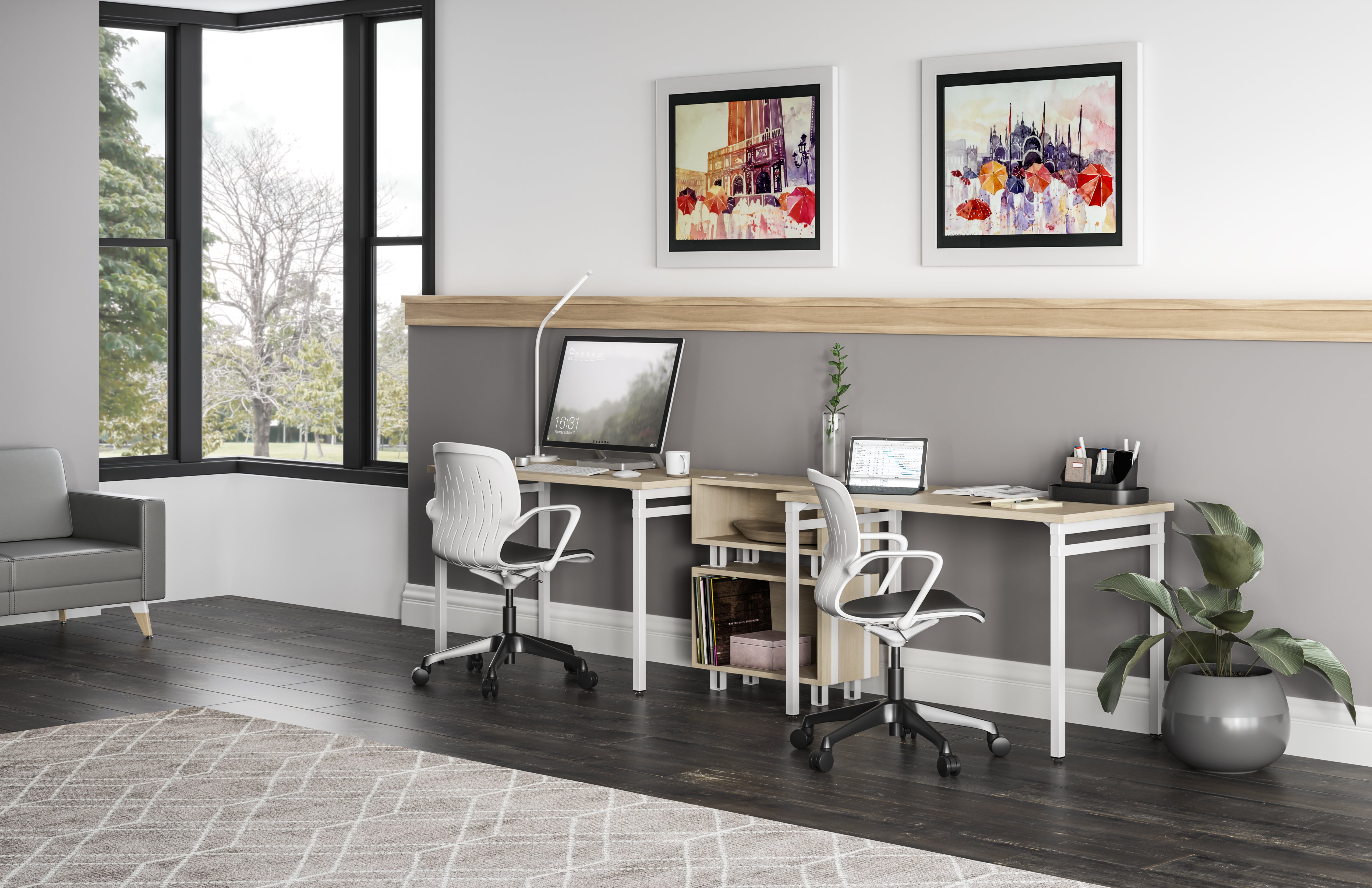 Gooseneck Desk Lamp White