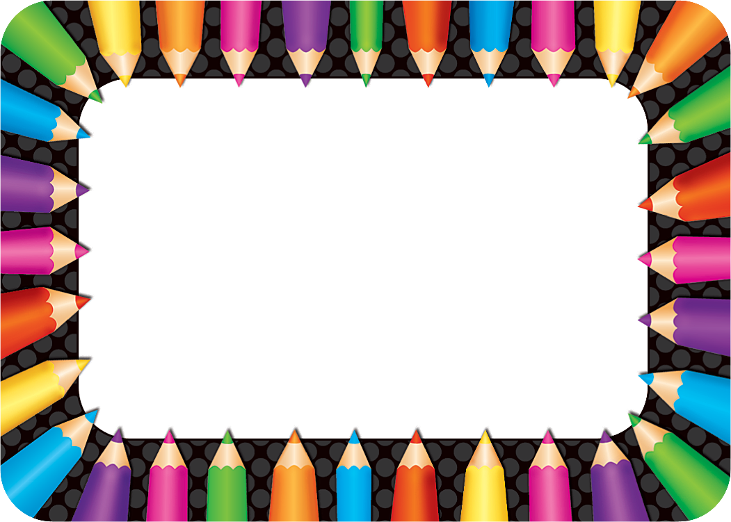 Colored Pencils Name Tags/Labels