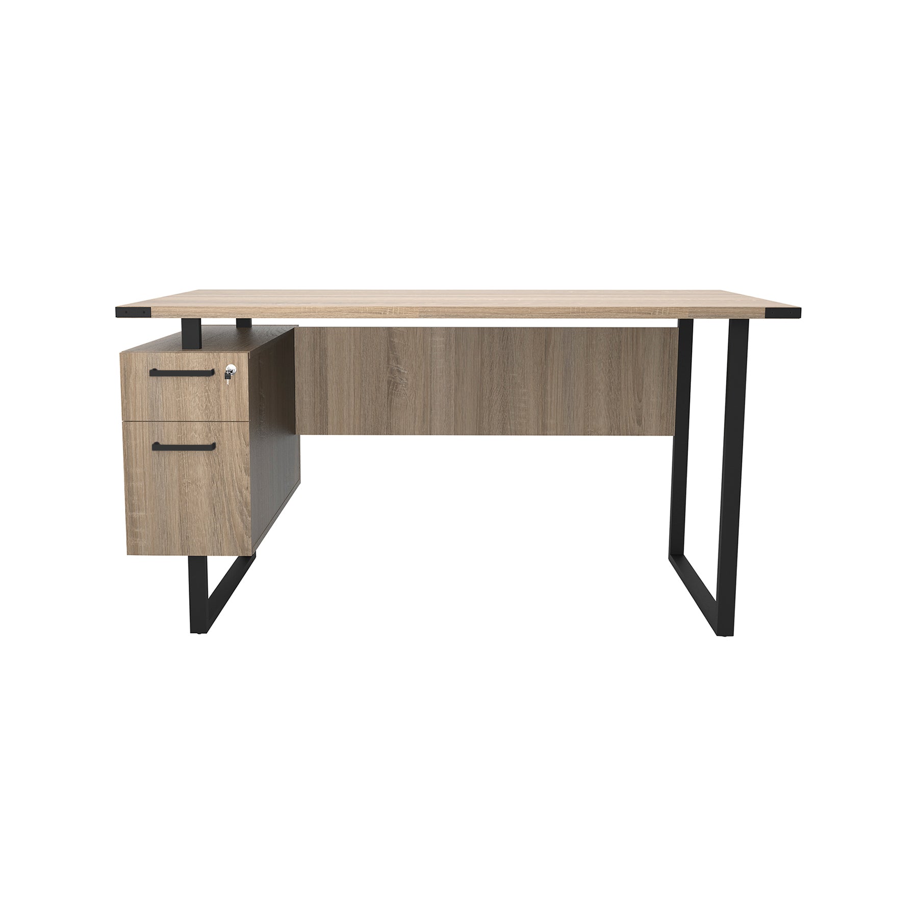 Mirella Desk W/ Built In Ped