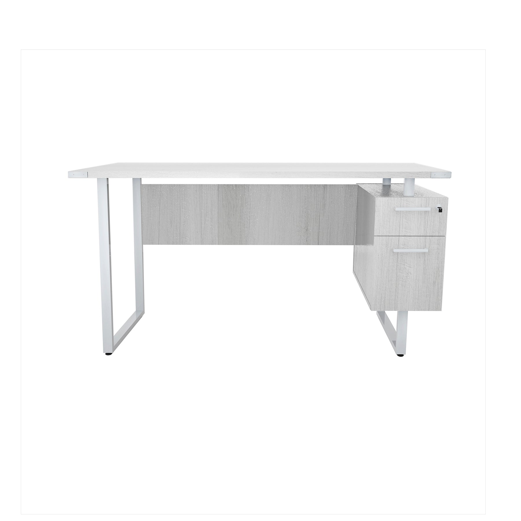 Mirella Desk W/ Built In Ped