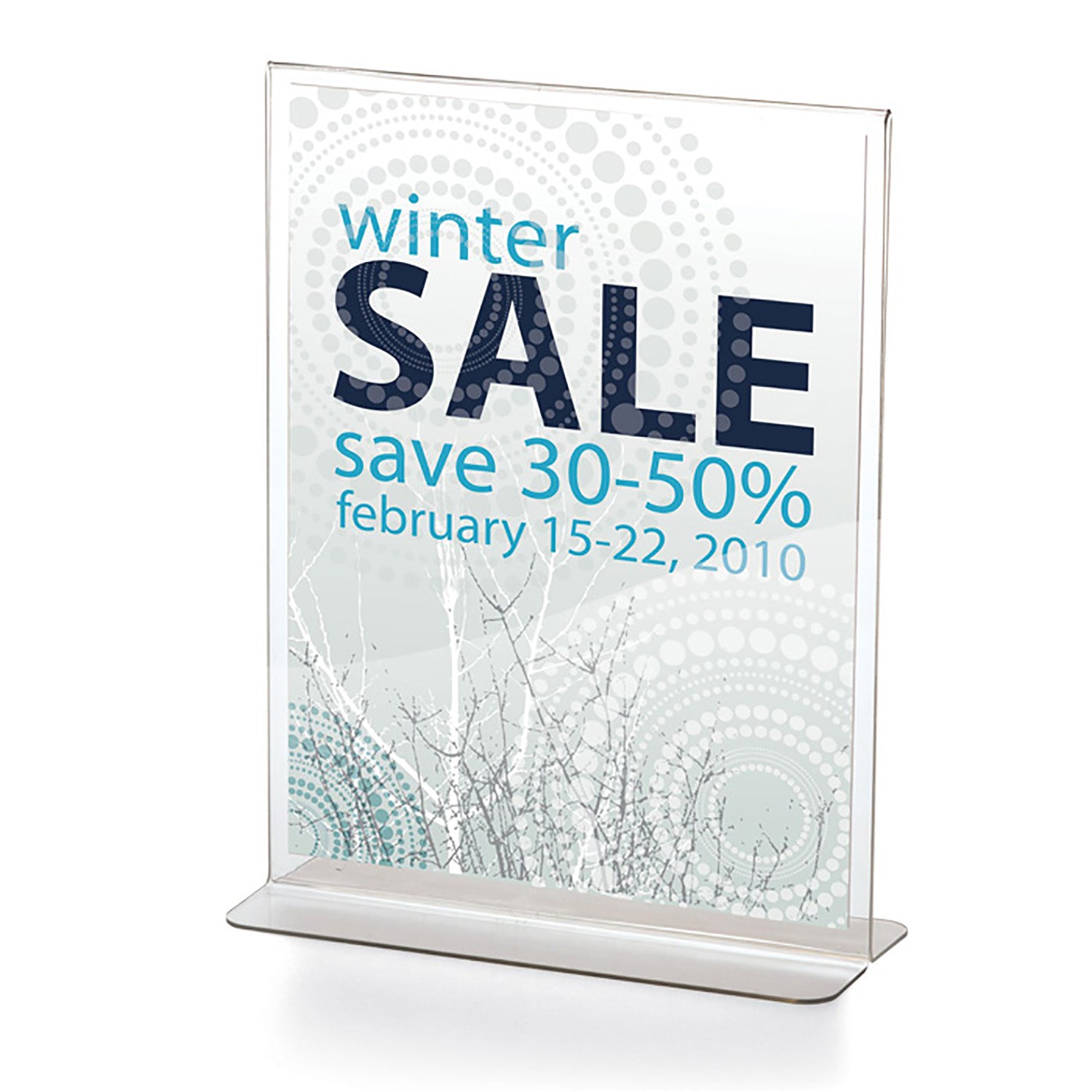 Upright Sign Holder, Vertical 8.5in W 11in H