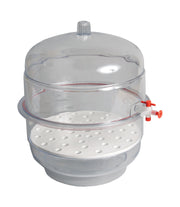 United Scientific® Desiccator, Vacuum, Clear Base, 6"