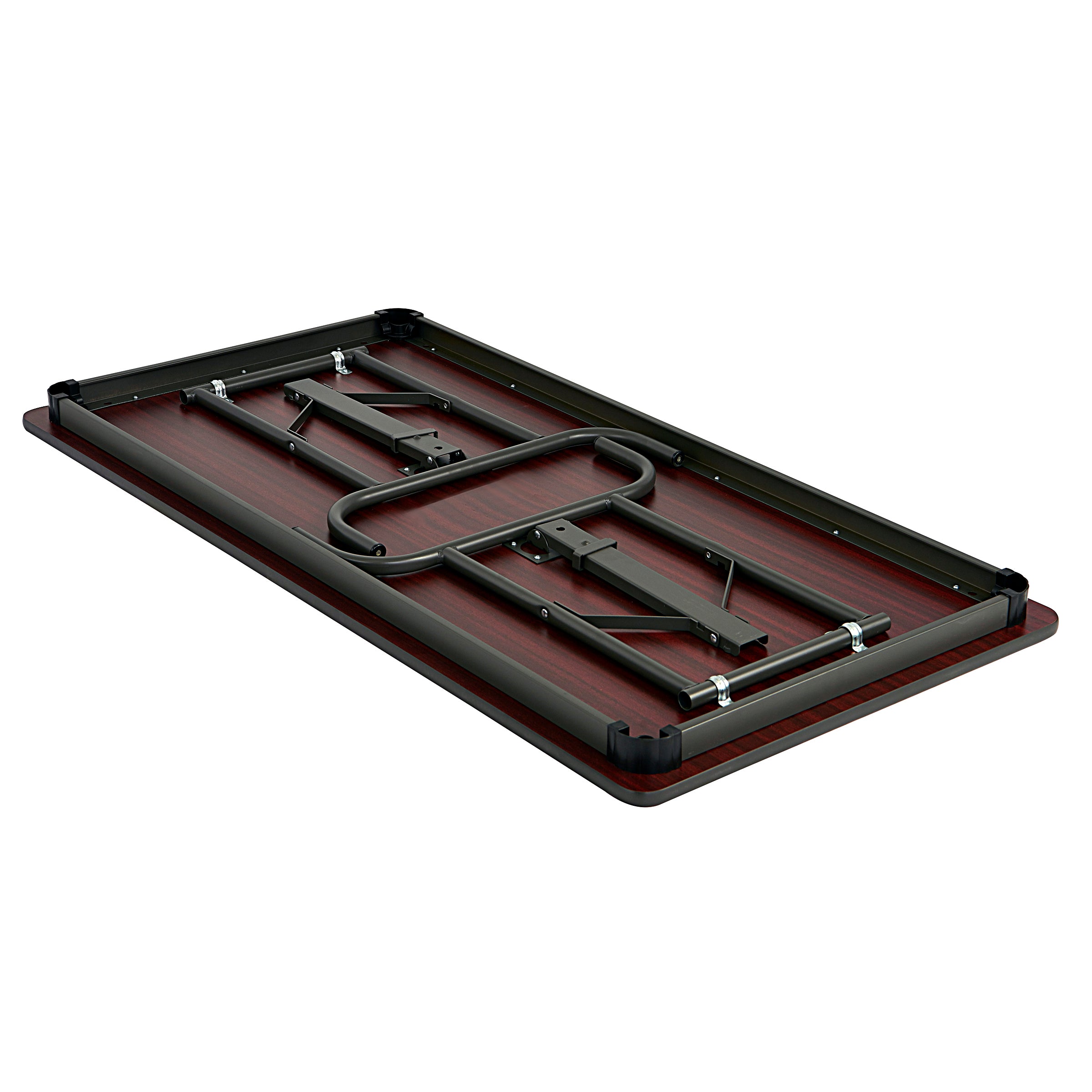 OfficeWorks™ Commercial Wood Laminate Folding Table, Mahogany - 30" x 60"