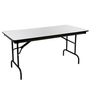 OfficeWorks™ Commercial Wood Laminate Folding Table, Gray, 30" x 72"
