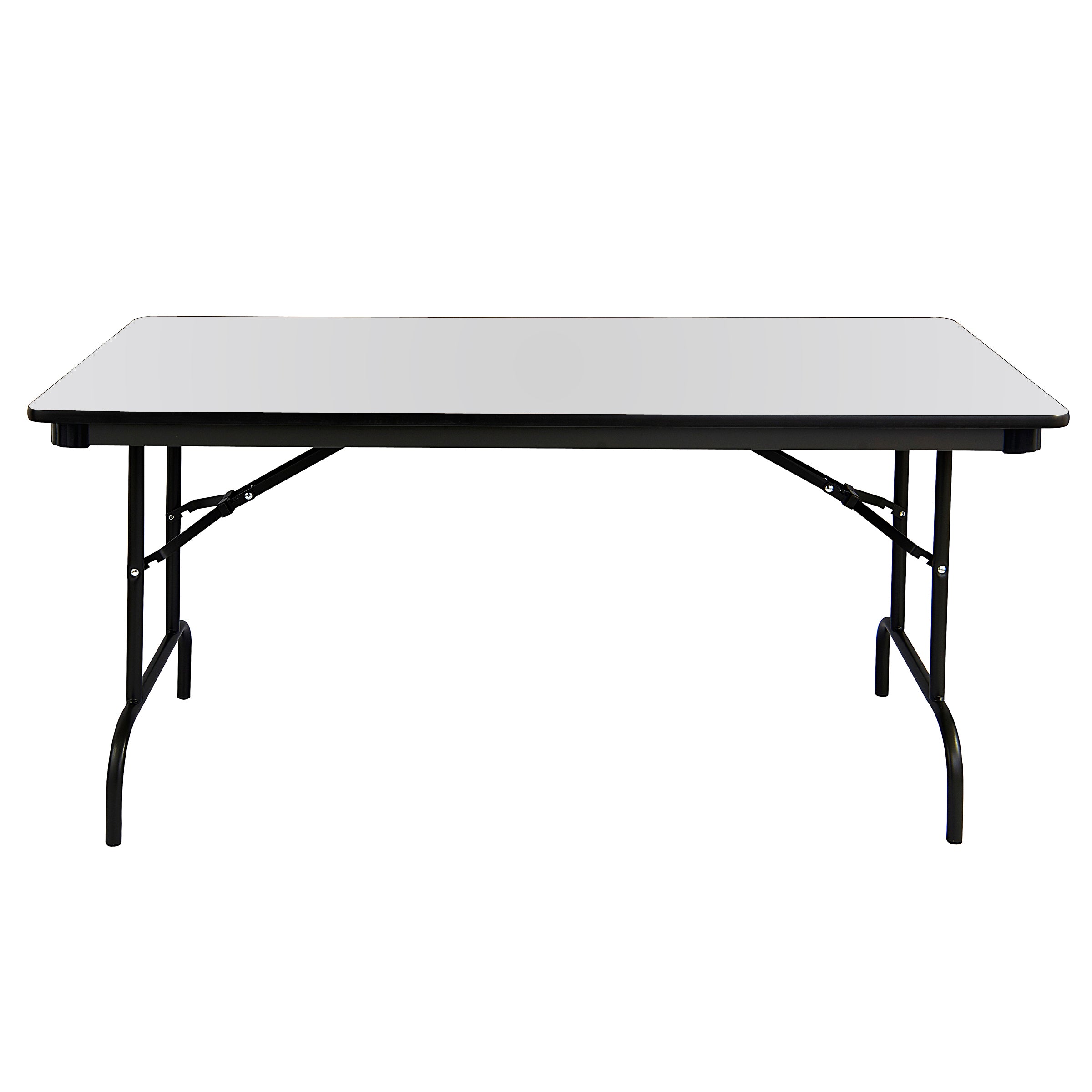 OfficeWorks™ Commercial Wood Laminate Folding Table, Gray, 30" x 72"